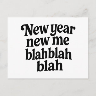 Neues Jahr, neues Ich Sarkastischer Silvester Vors Feiertagspostkarte