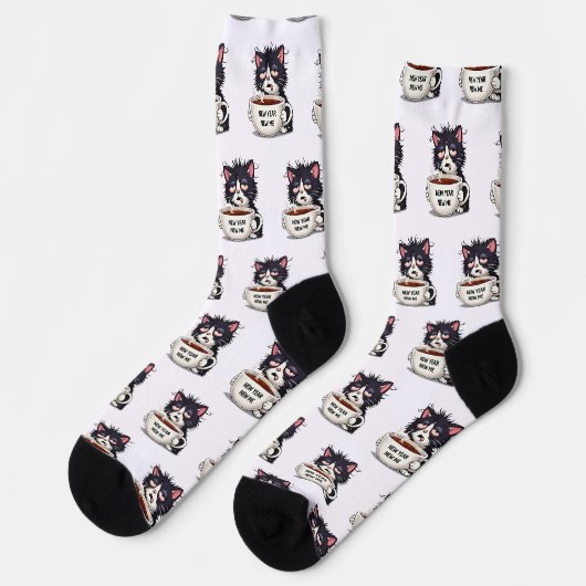 Neues Jahr neues Ich Socken (Linkes Detail)