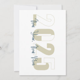 Neues Jahr, neues Leben Feiertagskarte