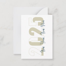 Neues Jahr, neues Leben Mitteilungskarte