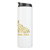 Neues Jahr, neues Leben Thermosbecher (Nach rechts gedreht)