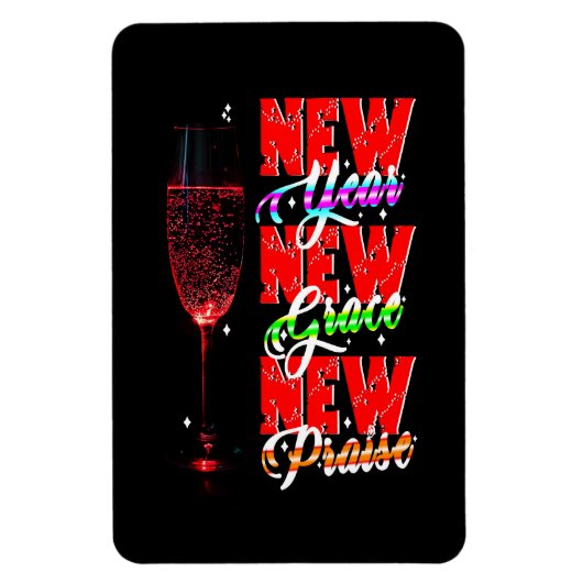 Neues Jahr Neues Lob Magnet (Vertikal)