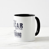NEUES JAHR NEUES MICH lustig Tasse (VorderseiteRechts)