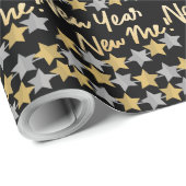 Neues Jahr New Me, glückliches neues Jahr 2022 Fes Geschenkpapier (Rolleneckpunkt)