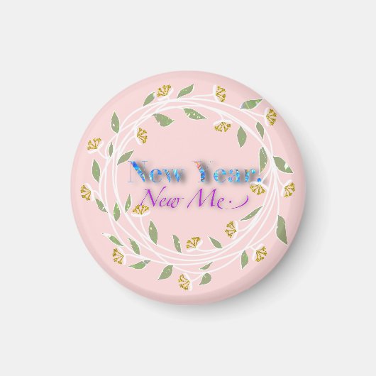 Neues Jahr New me Tapestry Magnet (Vorne)