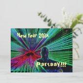 Neues Jahr Partaay!!! Einladung (Stehend Vorderseite)