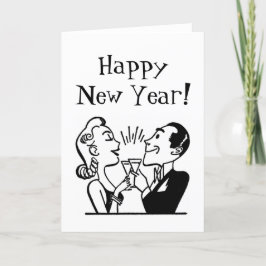 Neues Jahr rückgängig machen Feiertagskarte