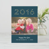 Neues Jahr-Schein-glückliches neues Feiertagskarte (Stehend Vorderseite)