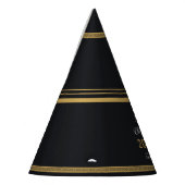 Neues Jahr Schwarz & Gold - Moderner griechischer  Partyhütchen (Links)