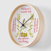 Neues Jahr Uhr (Winkel)