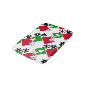 Neues Jahr, Weihnachten Badematte (Schrägansicht)