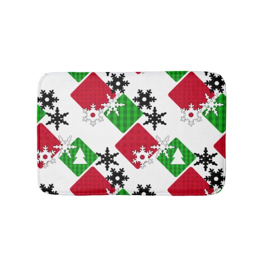 Neues Jahr, Weihnachten Badematte (Vorderseite)