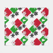 Neues Jahr, Weihnachten Fleecedecke (Vorderseite (Horizontal))