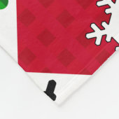 Neues Jahr, Weihnachten Fleecedecke (Ecke)