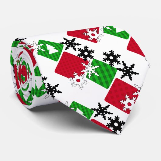 Neues Jahr, Weihnachten, Weihnachten, Weihnachten Krawatte (Gerollt)