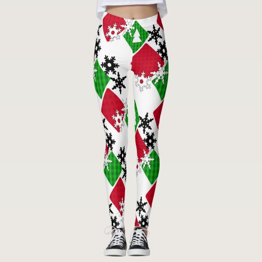 Neues Jahr, Weihnachten, Weihnachten, Weihnachten Leggings (Vorderseite)
