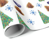 Neues Jahr, Weihnachtszeit Weihnachtsfeiertage - G Geschenkpapier (Rolleneckpunkt)