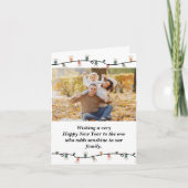 Neues Jahr will Foto für eine benutzerdefinierte F Karte (Vorderseite)