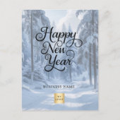 Neues Jahr - Wunder-Firmenlogo Feiertagspostkarte (Vorderseite)