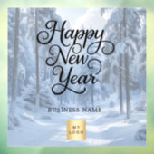 Neues Jahr - Wunder-Firmenlogo Fensteraufkleber (Blatt 3)