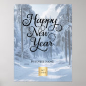 Neues Jahr - Wunder-Firmenlogo Poster (Vorne)