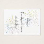 Neues Jahr wünscht Geschenkkarte (Rückseite)