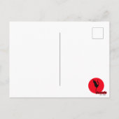 NEUES japanisches Kanji Originalkrane Tsuru Postkarte (Rückseite)