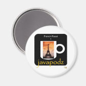 Neues JavaPodz Französisches Roast Magnet (Vorderseite/Rückseite)