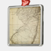 Neues JerseyPanoramic MapNew Jersey Ornament Aus Metall (Links)