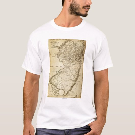 Neues JerseyPanoramic MapNew Jersey T-Shirt (Vorderseite)
