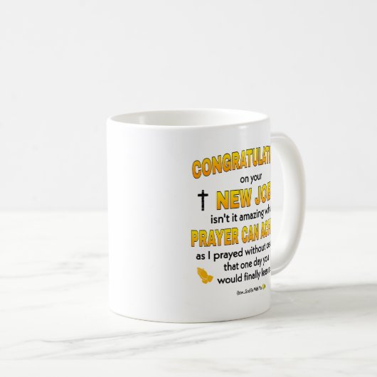   Neues Job Funny Geschenk für ein Christliches. C Kaffeetasse (VorderseiteRechts)