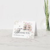 Neues Kapitel Anfängt Wildblume Babymädchen Dusche Dankeskarte (Vorderseite)