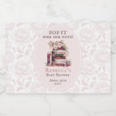 Neues Kapitel Baby Dusche Pop, wenn sie Pop! Schaumweinetikett (Einzelnes Label)