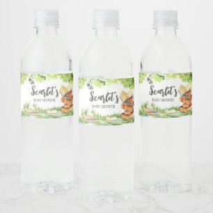 Neues Kapitel Baby Shower Wasserflaschenetikett
