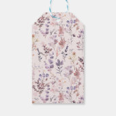 Neues Kapitel Babydusche Wasserfarbe, Wildblume Geschenkanhänger (Rückseite)