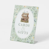 Neues Kapitel Babydusche Wildblumen & Geschenke Sockelschild (Vorderseite)