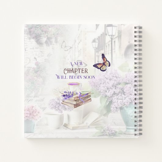 Neues Kapitel Begin Paris Gästebuchdusche Notizblock (Rückseite)