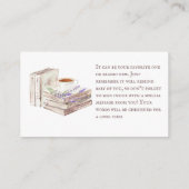 Neues Kapitel Beginnen Brunch Diaper Raffle Baby D Begleitkarte (Rückseite)