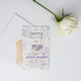 Neues Kapitel Beginnen Lavendel Tea Brunch Babydus Einladung