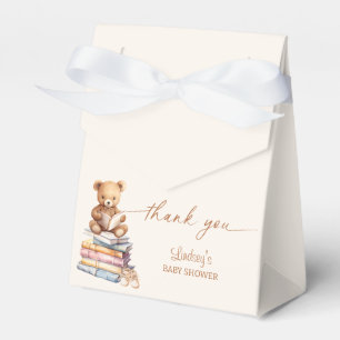Neues Kapitel Beginnt Baby Shower Teddy-Geschichte Geschenkschachtel