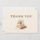 Neues Kapitel beginnt Brautparty Dankeskarte (Vorderseite)