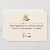 Neues Kapitel beginnt Brautparty Dankeskarte (Rückseite)