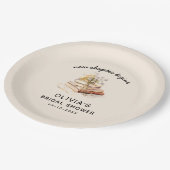 Neues Kapitel beginnt Brautparty Pappteller (Schrägansicht)