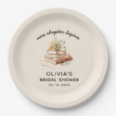 Neues Kapitel beginnt Brautparty Pappteller (Vorderseite)