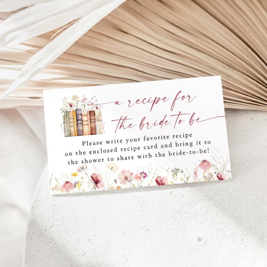 Neues Kapitel Beginnt Brautparty-Rezept Anfrage Begleitkarte