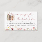 Neues Kapitel Beginnt Brautparty-Rezept Anfrage Begleitkarte (Vorderseite)