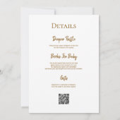 Neues Kapitel beginnt Buch Baby Shower QR Code Einladung (Rückseite)