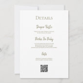 Neues Kapitel beginnt Buch Baby Shower QR Code Einladung (Rückseite)