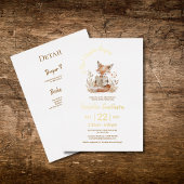 Neues Kapitel beginnt Buch Baby Shower QR Code Folieneinladung