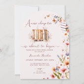 Neues Kapitel beginnt das Brautparty Einladung (Vorderseite)